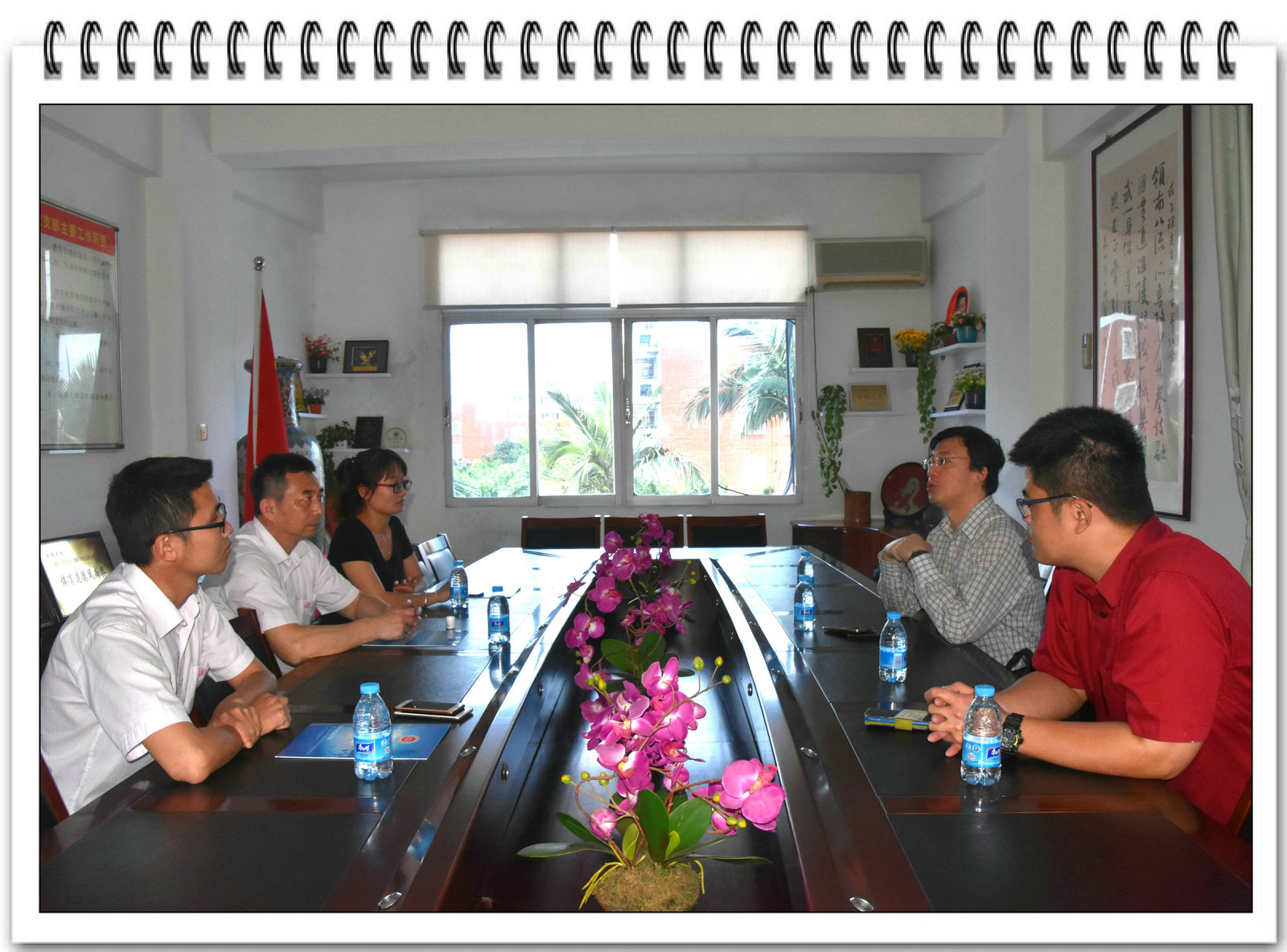 清源学者讲座教授、台湾中兴大学教授王惠民博士一行前往泉州市营养师协会与剑影实验学校考察交流