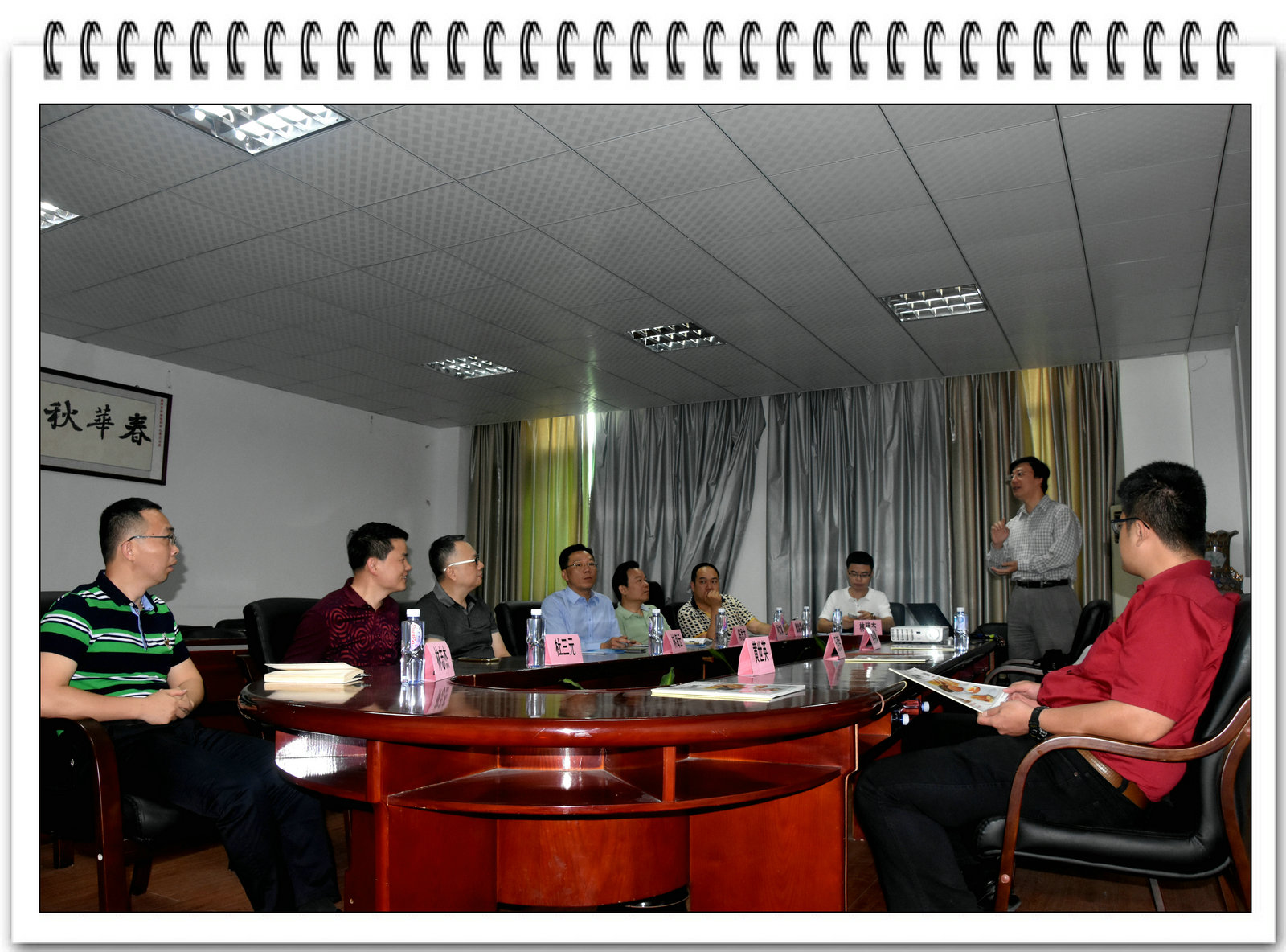 清源学者讲座教授、台湾中兴大学教授王惠民博士一行前往泉州市营养师协会与剑影实验学校考察交流